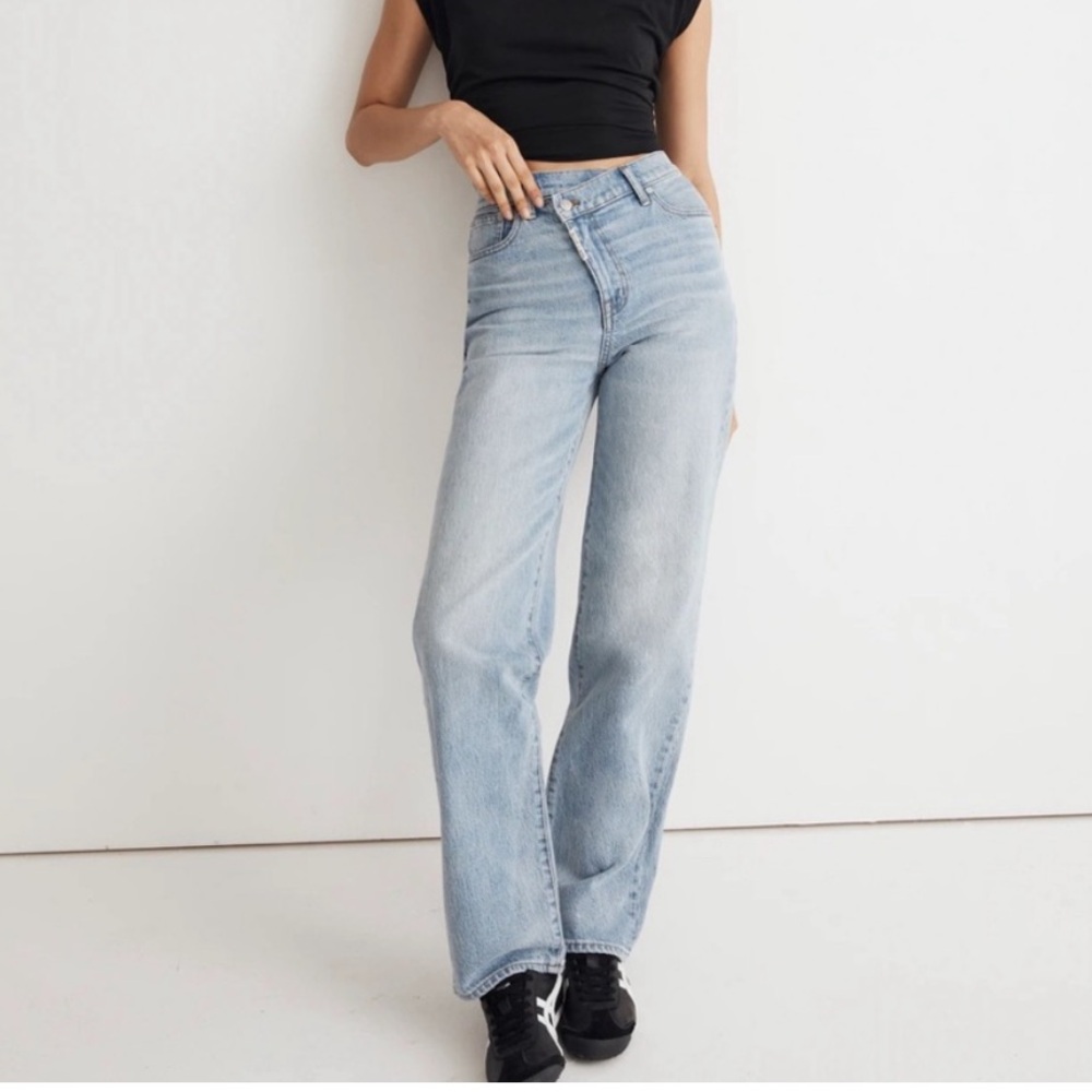 Madewell x Molly Dickson Crossover Baggy Straight Jeans